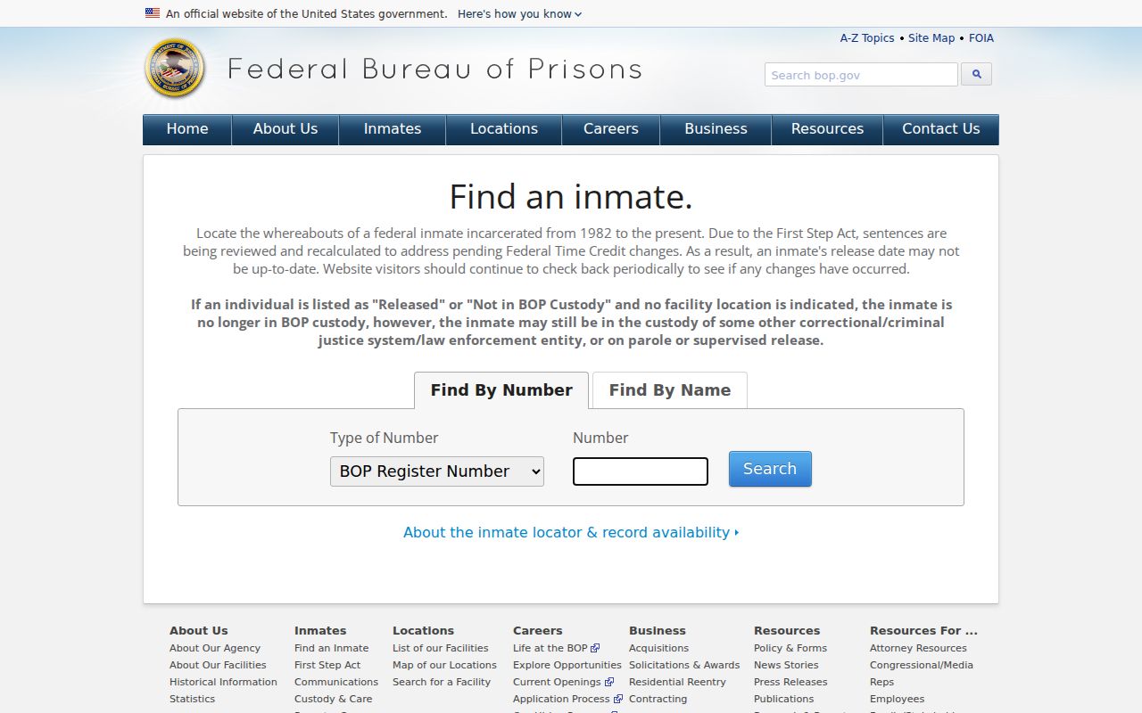 Federal inmate locator for Stoddard County criminal custody research