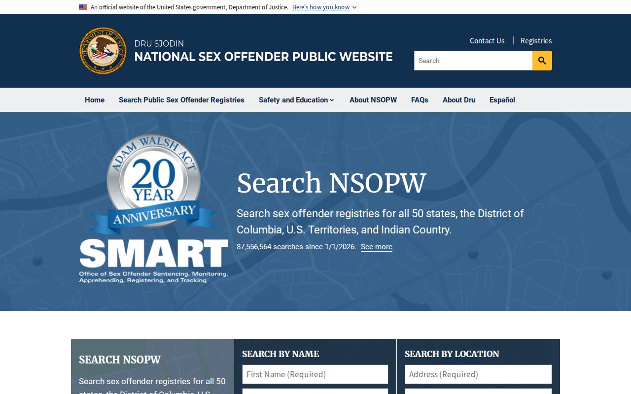 National registry search source for Stoddard County sex offender lookup